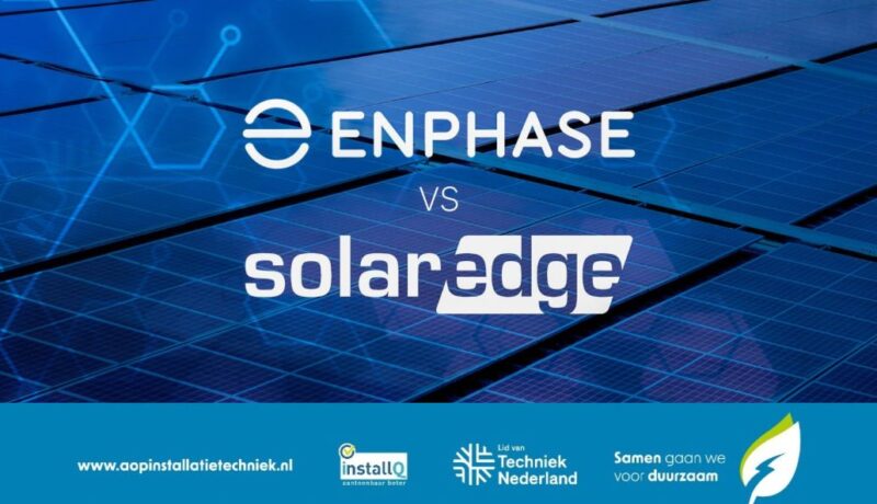 Thuisbatterij Solaredge en Enphase